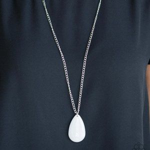 Paparazzi So Pop-YOU-lar Silver Necklace and Earring Set